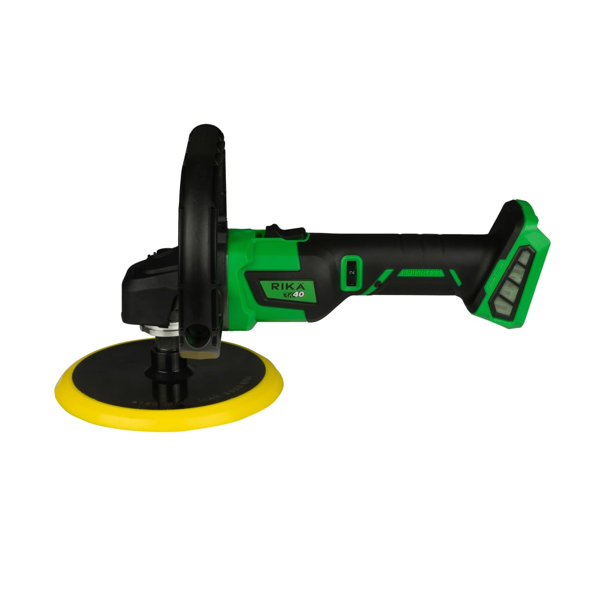 Rikä RK40 40V Cordless Rotary Car Polisher | 180mm Pad | Brushless Motor | Body Only